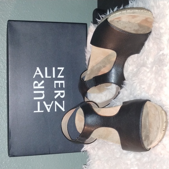 Naturalizer Shoes - Black cowgirl slip on sandals